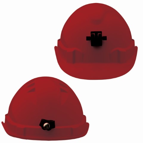 PROCHOICE V6 HARD HAT VENT LAMP BRACKET PUSHLOCK HARN - RED